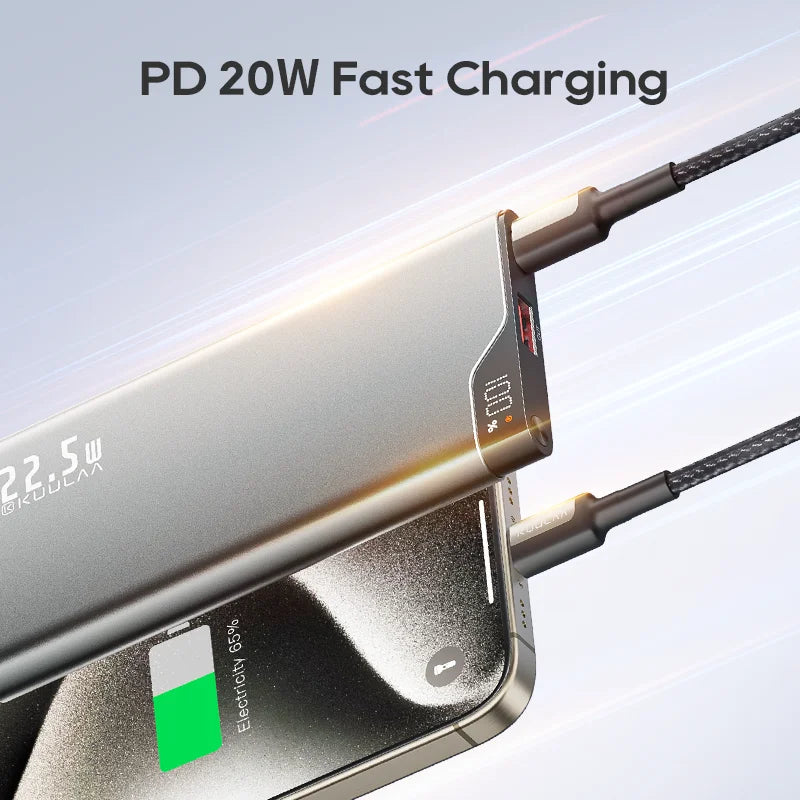 KUULAA 22.5W Power Bank – 10000mAh Fast Charging Portable Charger