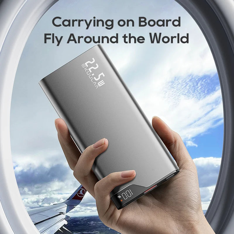 KUULAA 22.5W Power Bank – 10000mAh Fast Charging Portable Charger